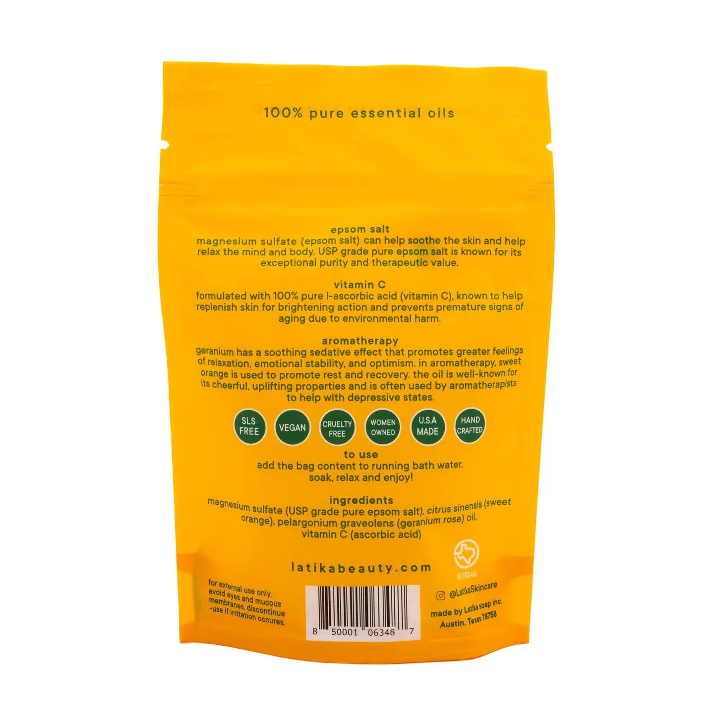 Vitamin C Epsom Bath Soak