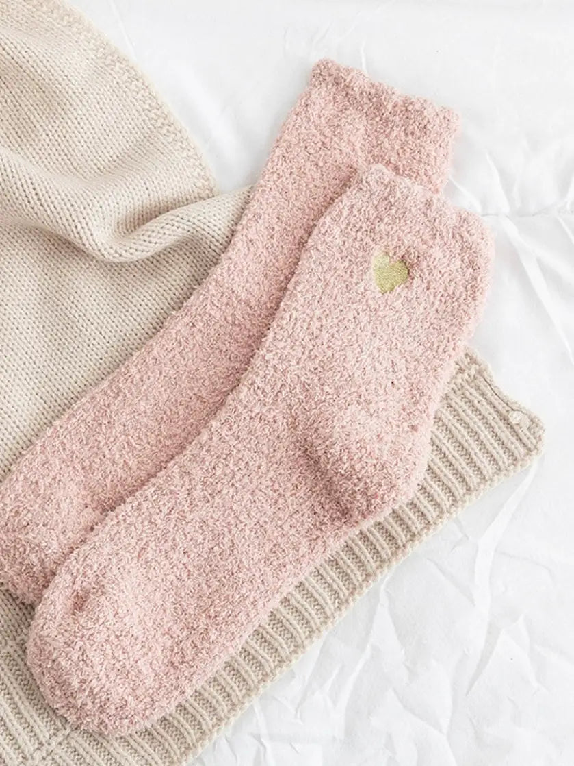 Cozy Heart Socks