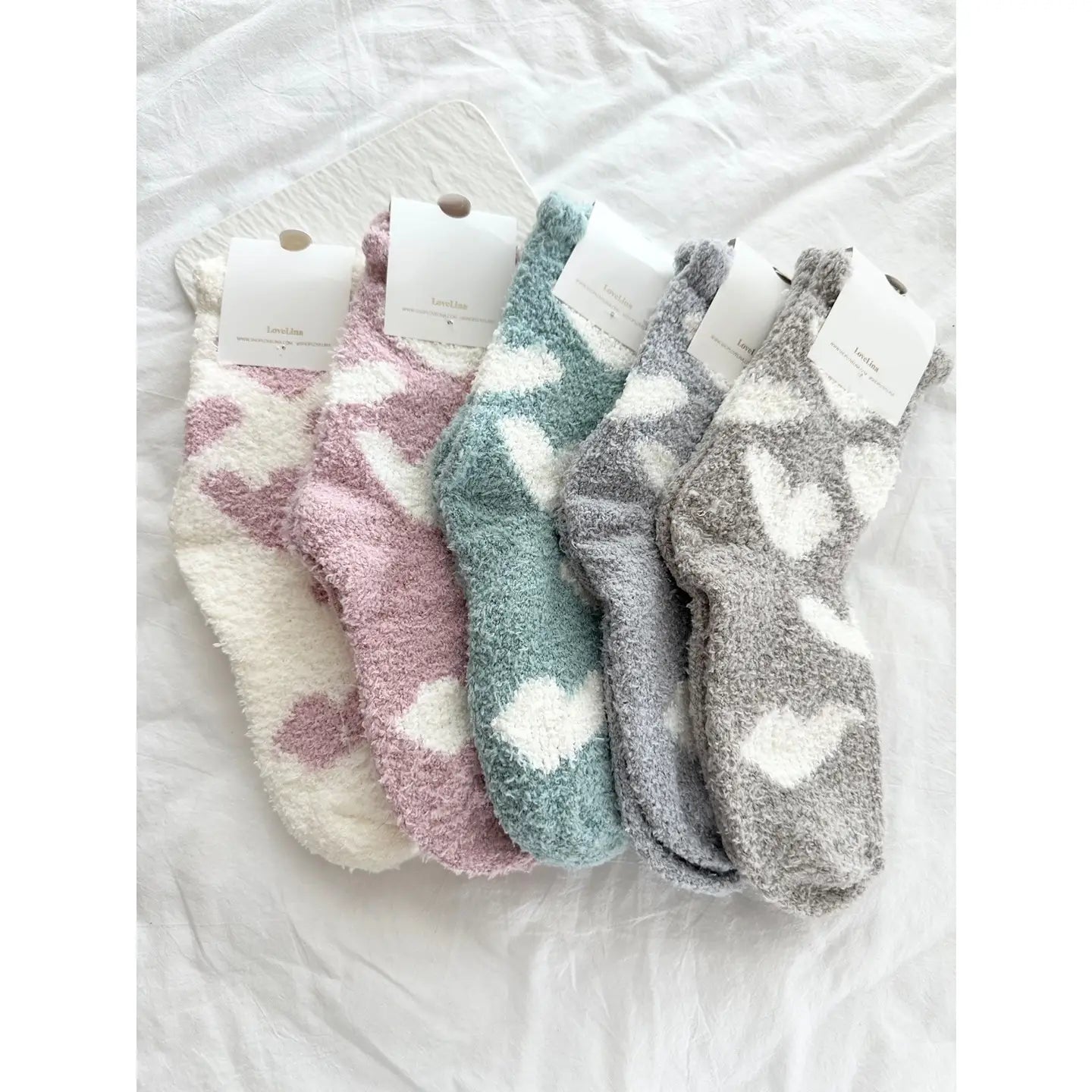 Large Heart Socks
