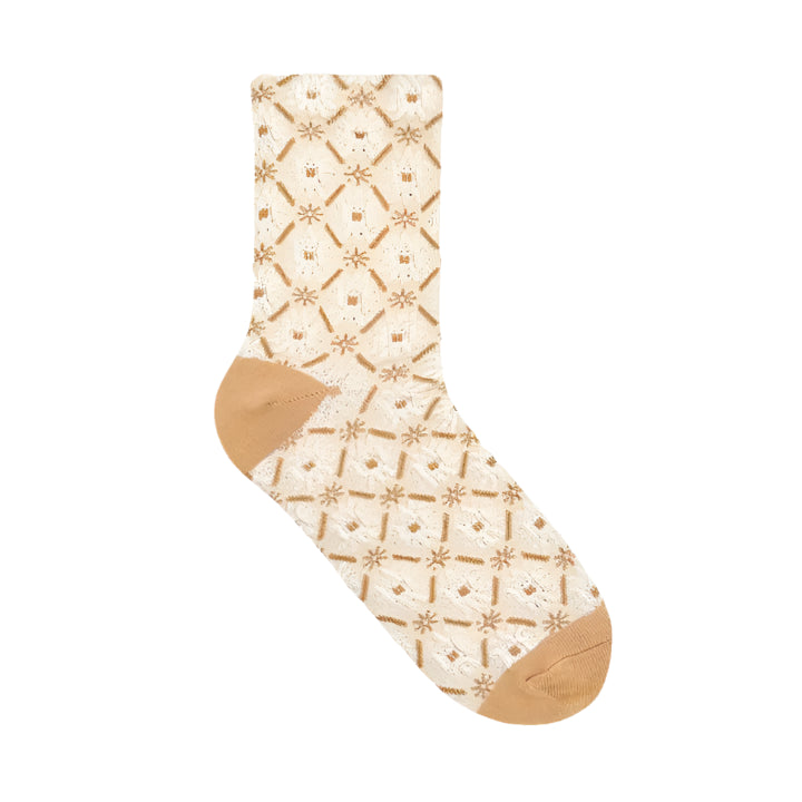 Women's Vintage Flower Crew Sock