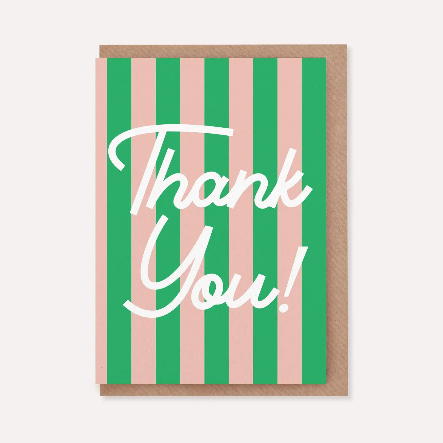 Striped Thank You Card