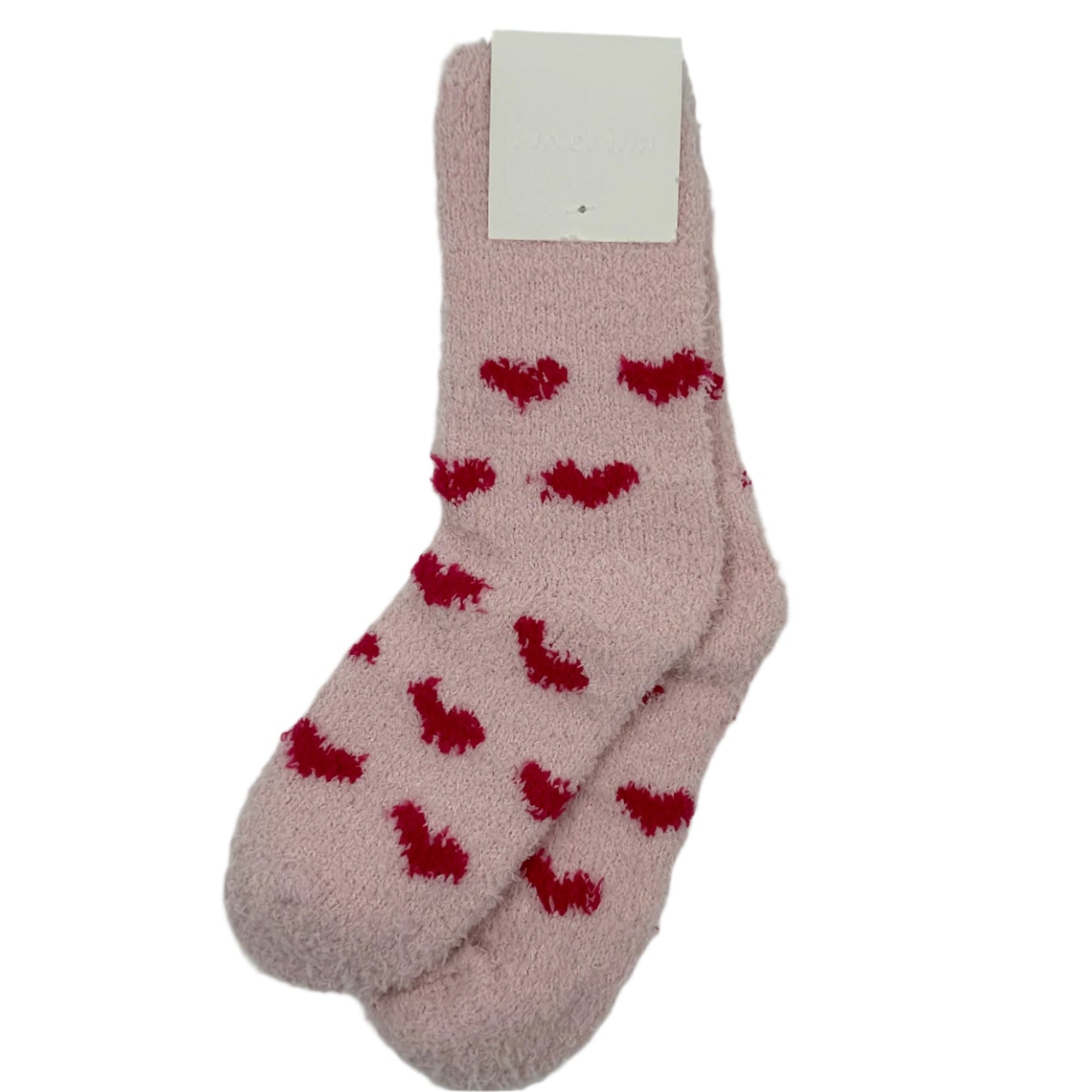 Fluffy Heart Socks