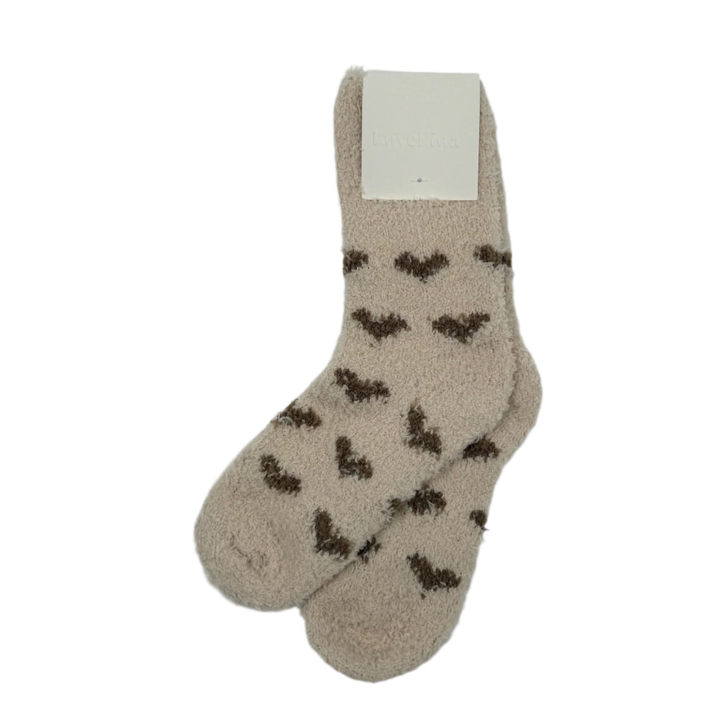 Fluffy Heart Socks
