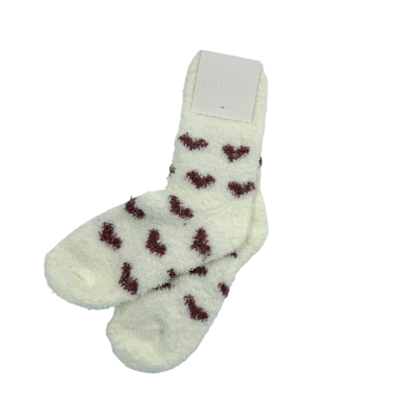 Fluffy Heart Socks