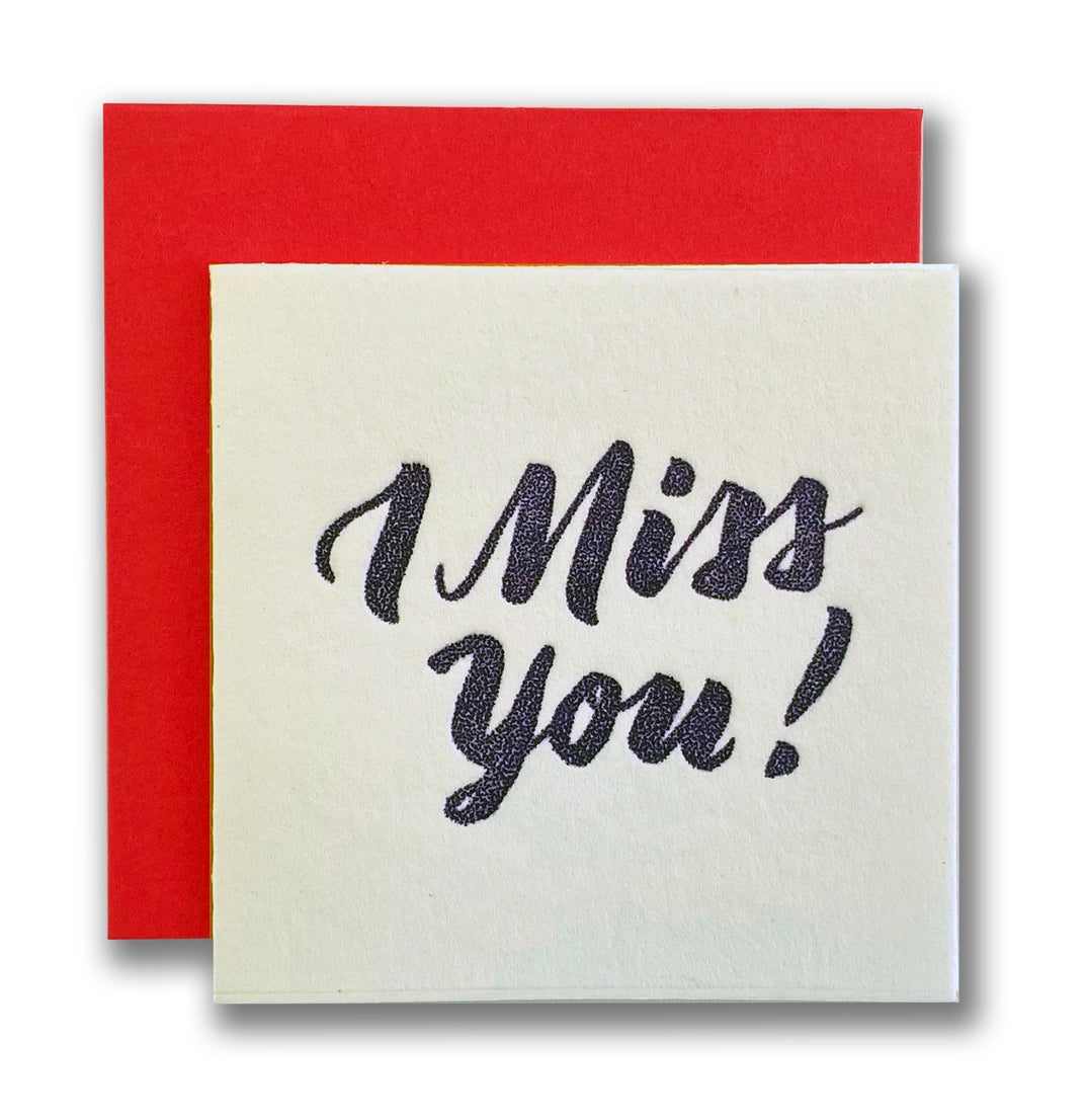 I Miss You - card