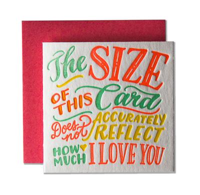 The Size of this card......