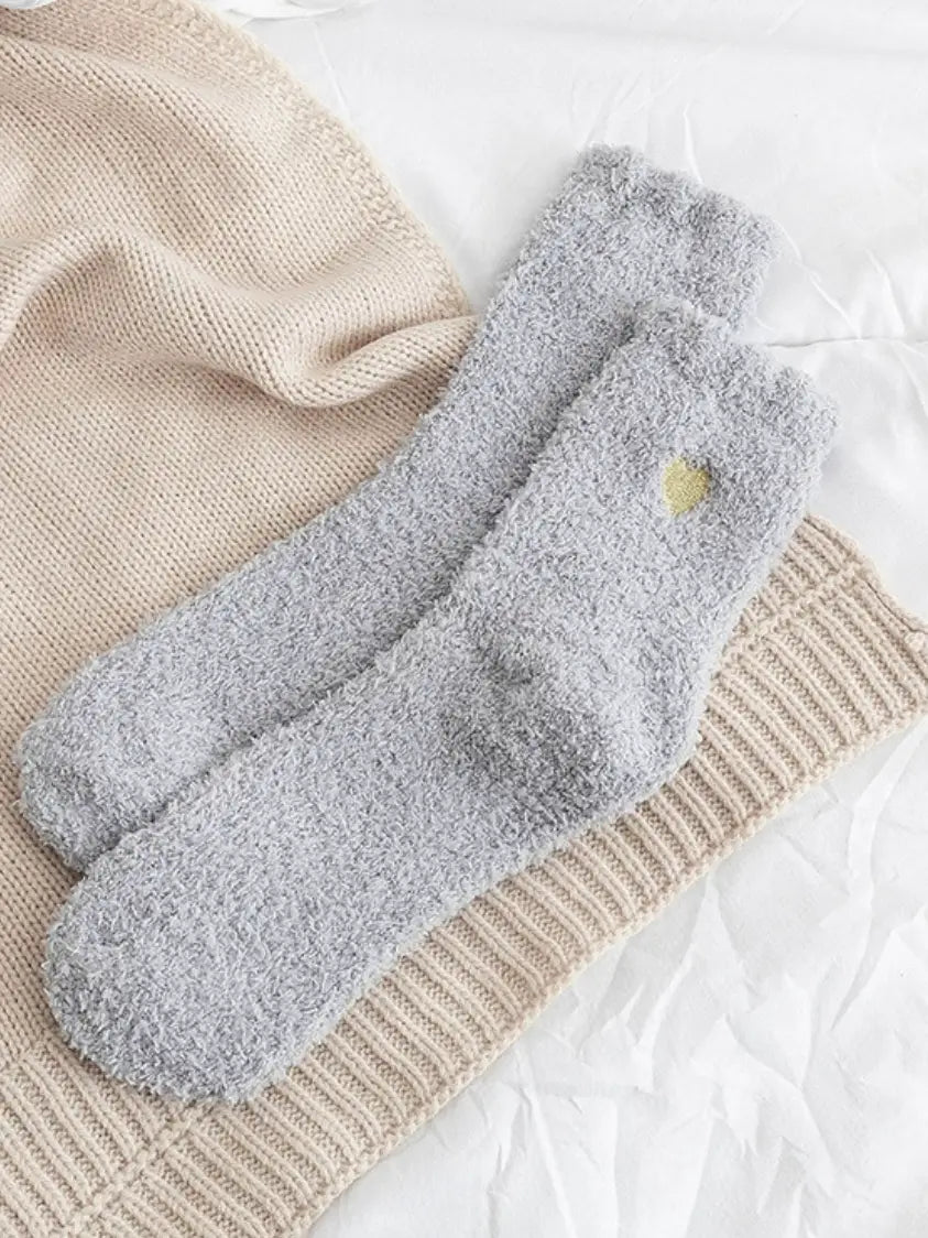 Cozy Heart Socks