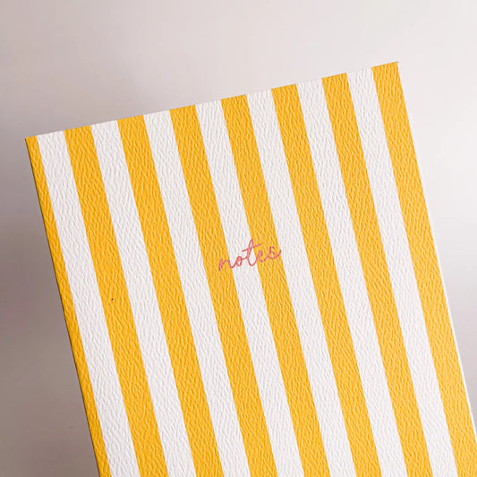 Yellow Striped Notebook