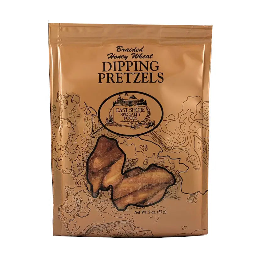 Braided Honey Wheat Dipping Pretzels