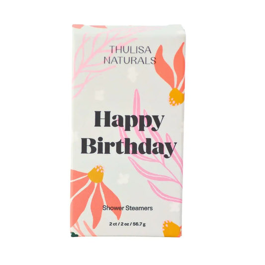 Happy Birthday Shower Steamers - Lavender Geranium