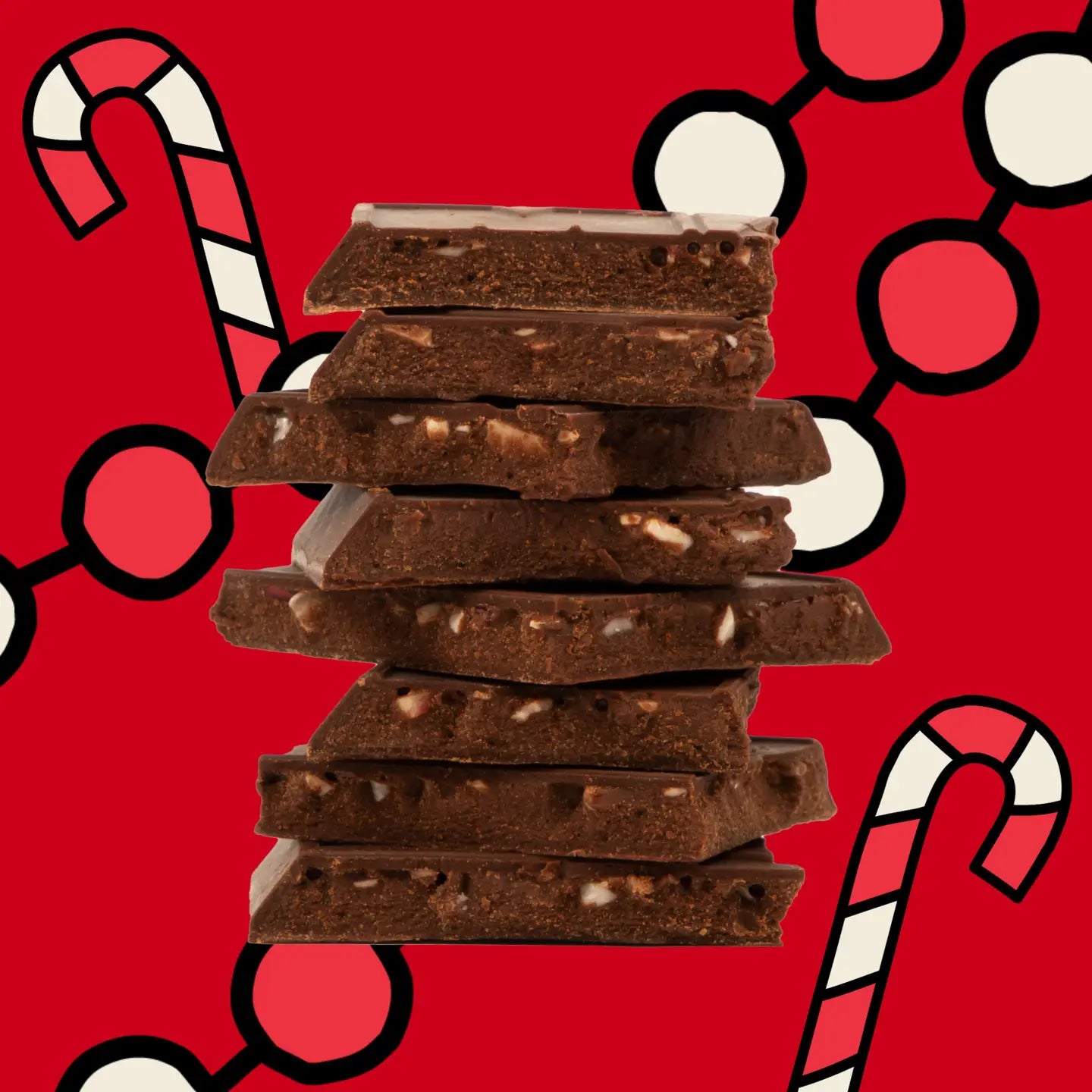 Candy Cane Truffle Bar