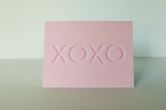 Pink XOXO Card