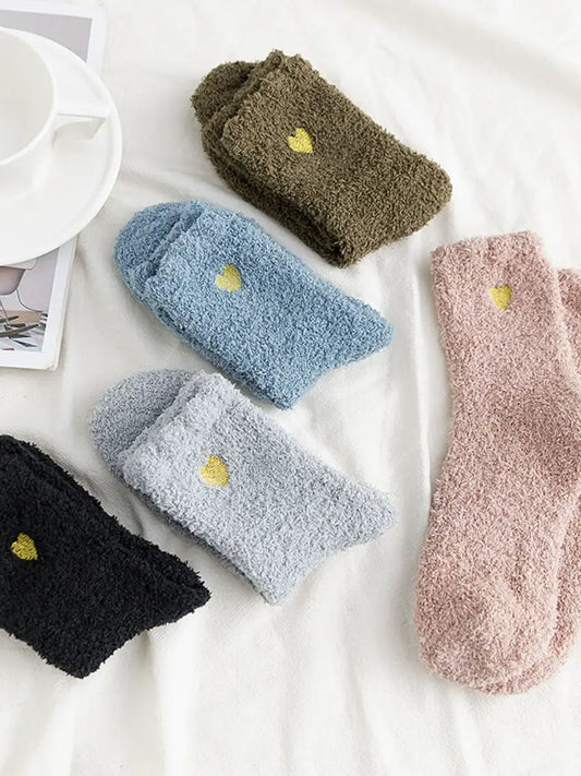 Cozy Heart Socks