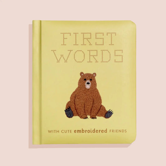 First Words with Cute Embroidered Friends