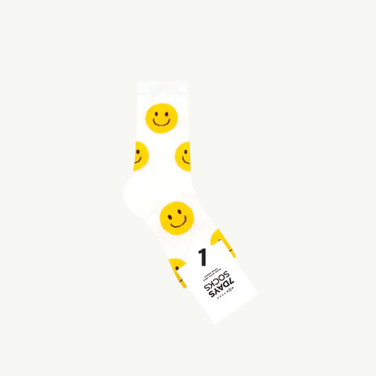 Women's Happy Smile Crew Sock