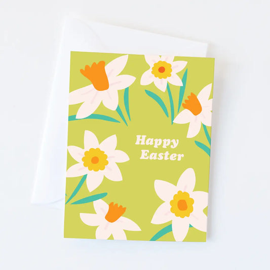 Floral Happy Easter Card