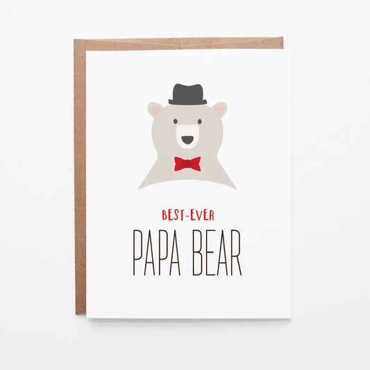 Best Ever Papa Bear Card