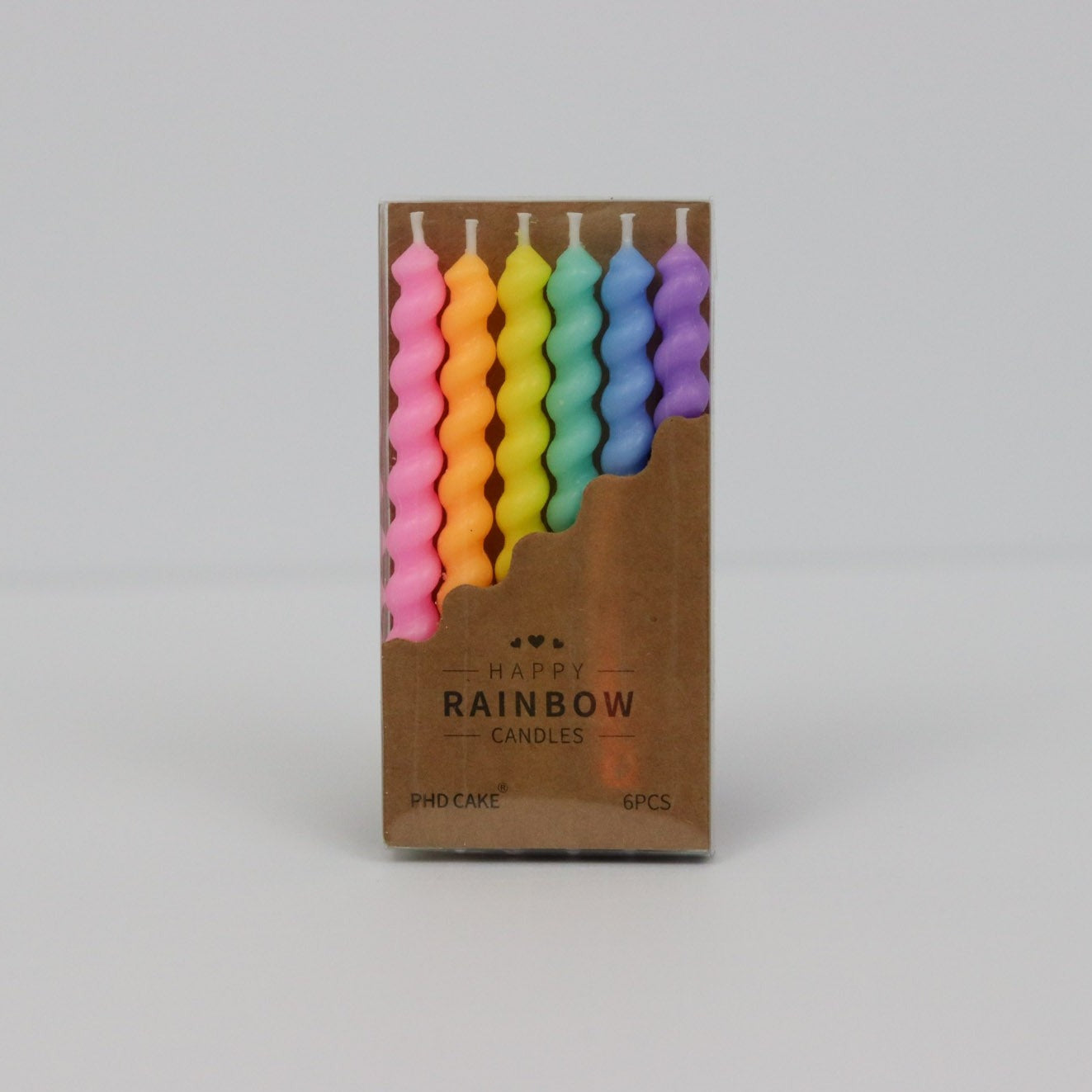 Happy Rainbow Candles for Birthday Box